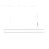 Aluminum LED hanging lamp Kaplice