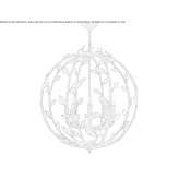 Metalowa lampa wisząca Kermen