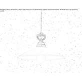 LED hanging lamp made of glass Perloz