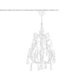Metal chandelier Holcomb