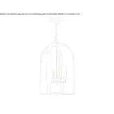 Metal hanging lamp Weed