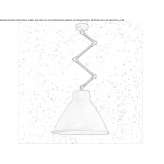 Regulowana metalowa lampa wisząca LED Pedra