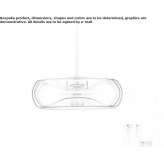 LED hanging lamp made of glass Pavshino