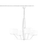 Metal chandelier Szynwald