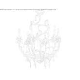 Metal chandelier Milanere