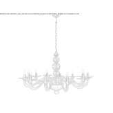 Handmade Murano glass chandelier Buky
