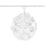 Metal hanging lamp Brasy