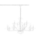 Murano glass chandelier Alovera