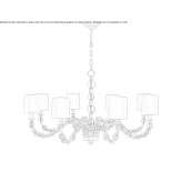 Metal chandelier Plou