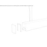 Aluminum LED hanging lamp in a modern style Turku