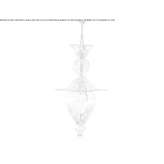 Murano glass hanging lamp Lins