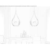 Pendant lamp made of blown glass Mastacan