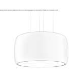 Acoustic aluminum LED hanging lamp Arcani