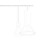 LED hanging lamp made of powder-coated aluminum Zerbo