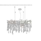 Halogen bronze pendant lamp Mosheim