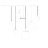 Pendant lamp made of blown glass Chieve