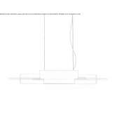 LED hanging lamp made of blown glass Quitman