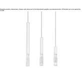 LED hanging lamp made of glass Abilene