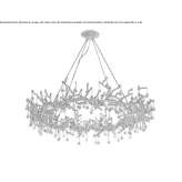 Halogenowa lampa wisząca z brązu Chace