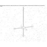 Mosiężna lampa wisząca Werdau