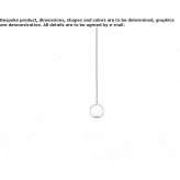 Aluminiowa lampa wisząca LED Limite