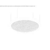 Moss acoustic LED hanging lamp Blanding