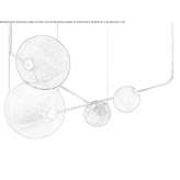 LED hanging lamp made of fiberglass Nepean