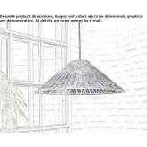 Rattanowa lampa wisząca Auka