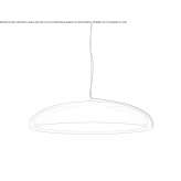 LED hanging lamp made of powder-coated aluminum Bancu
