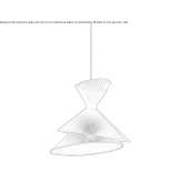 LED fabric pendant lamp Boldog