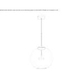 Pendant lamp made of blown glass Dezmir