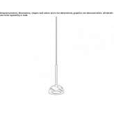 Marble LED hanging lamp with dimmer Violes