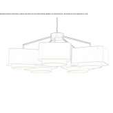 Metalowa lampa wisząca LED Zorile