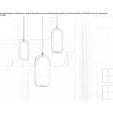 Pendant lamp made of blown glass Lostice
