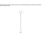 Stalowa lampa wisząca LED z funkcją ściemniania Haarle