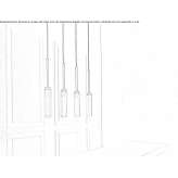 LED hanging lamp made of glass Saue