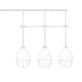 Lampa wisząca z kryształu i papieru-mache Oporelu