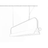 Steel LED hanging lamp Achisu
