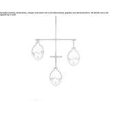 Crystal and paper mache hanging lamp Oporelu