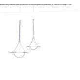 Pendant lamp made of blown glass Komancza