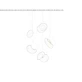 LED hanging lamp made of blown glass Huecija