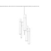 Mosiężna lampa wisząca LED Barrhead