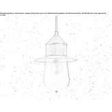 LED hanging lamp made of glass Vendat