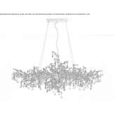 Halogenowa lampa wisząca z brązu Chace