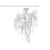 Ręcznie robiona lampa wisząca z brązu Cimolais