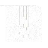Brass LED hanging lamp Malureni