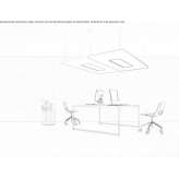 Group of sound-absorbing ceiling panels Cedrasco