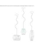 Glass pendant lamp Parlier