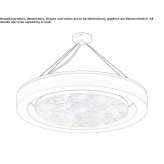 Acoustic aluminum LED hanging lamp Strugari