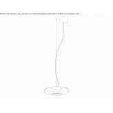 LED hanging lamp made of glass Meraker